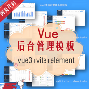 vue中后台管理系统代码vue3+vite+element-plus模板前端框架开发